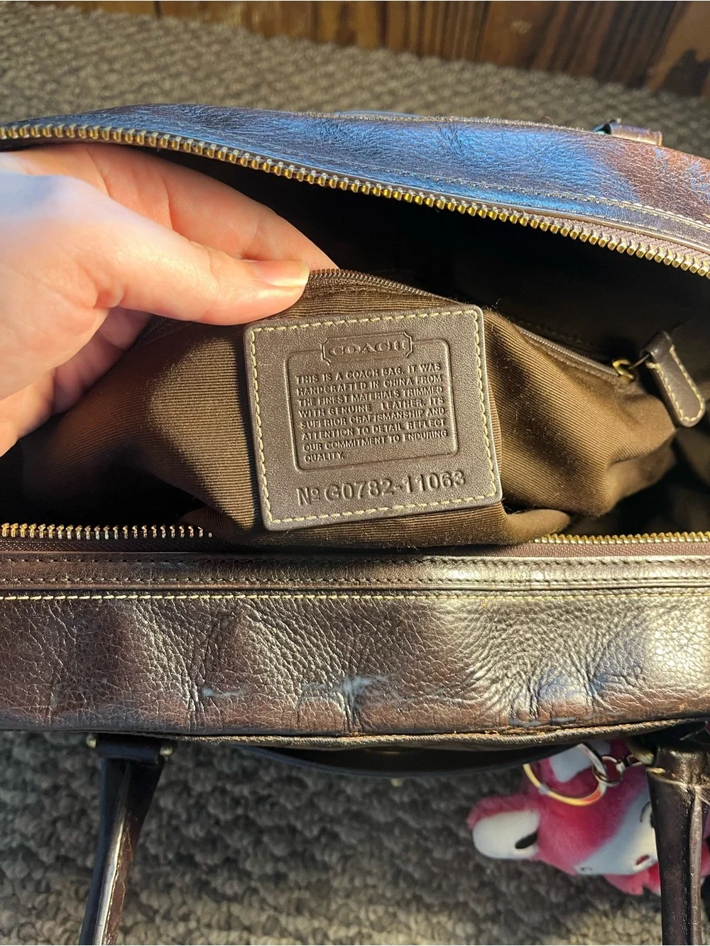 Chocolate Brown Coach bag